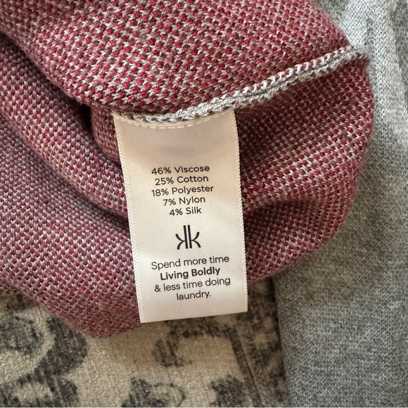 Krimson Klover Suzanne Peace Love Ski Graphic Intarsia Pullover Sweater XSmall - Picture 5 of 6